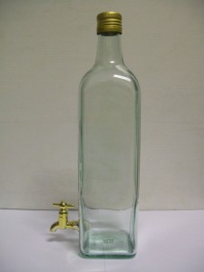 bottiglia litro con rubinetto