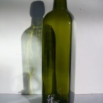 Bottiglia olio con rubinetto.